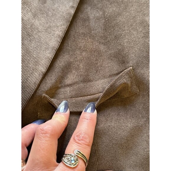 Lauren Ralph Lauren Sports Coat Blazer Brown 40R Polyester Blend Corduroy READ - Picture 5 of 16